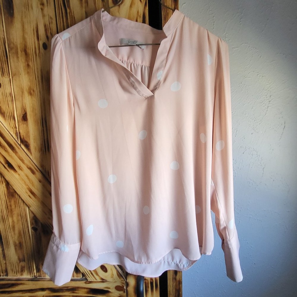 Pink flowy top